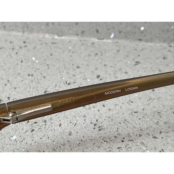 Modern Logan Brown/Tan 53-15-140 Plastic Full Rim Eyeglasses Frames ONLY main image 5